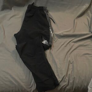 Nike Black Joggers with White Accents